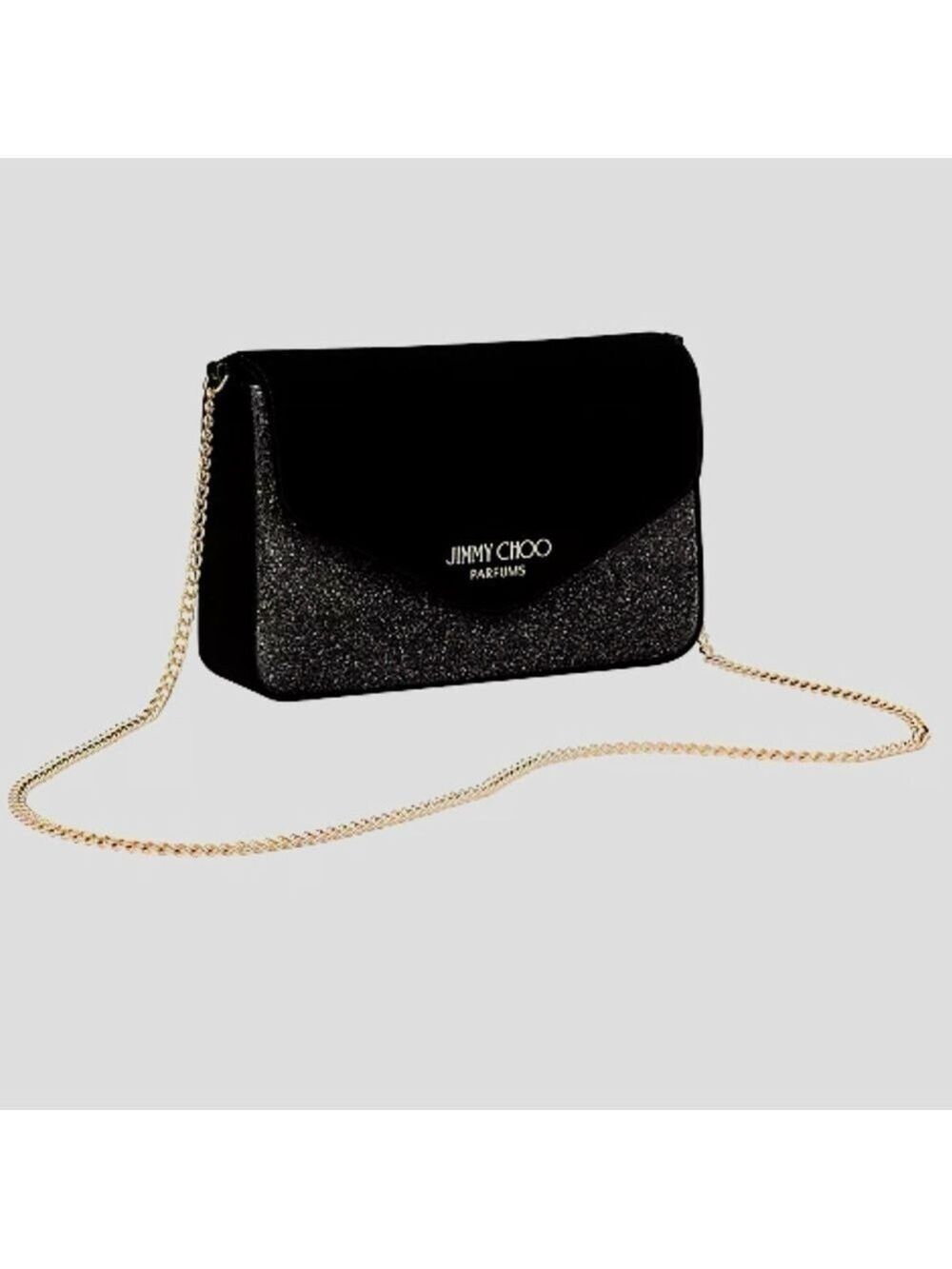 Jimmy Choo Parfums Small Evening Black Crossbody Bag New Authentic